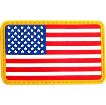 Nášivka nášivky na suchý zip americká vlajka | velcro odznak (gumová nášivka se suchým zipem)