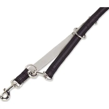 Vodítko pro psa Vodítko NOBBY Soft Grip nylonové přepínací černé 2x200cm