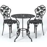 vidaXL Bistro set litý hliník 3 ks