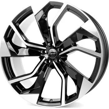 Alu kolo GMP REBEL 10X23 5X112 ET18/66.5 černá/stříbrná (Pneu GMP Italia 10/-23)