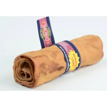Krmivo pro psa BRAVO Lamb rolka z hovězí kůže s jehněčí příchutí 14cm