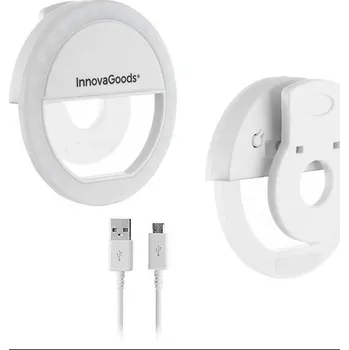Příslušenství k fotoaparátu mobilního telefonu InnovaGoods Instahoop světelný dobíjecí kroužek na selfie