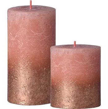 Svíčka Bolsius svíčka válec EKO Sunset karamel + bronz Velikost: Malá