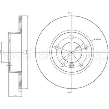 Brzdový kotouč Brzdový kotouč METELLI 23-0227C