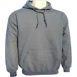 Mikina pánská Gildan šedá s kapucí (jednoduchá mikina z počesaného úpletu)