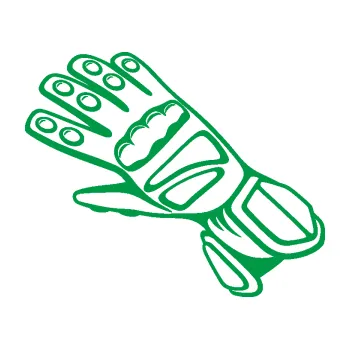 Samolepící dekorace SAMOLEPKA Motorkářské rukavice 002 levá (12 - zelená) NA AUTO, NÁLEPKA, FÓLIE, POLEP, TUNING, VLASTNÍ TEXT, TISK, AUTOSAMOLEPKY.cz, POLEPY, OBRÁZEK, LOGO, SAMOLEPKY