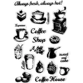 CuteArt Silikonová razítka - Káva