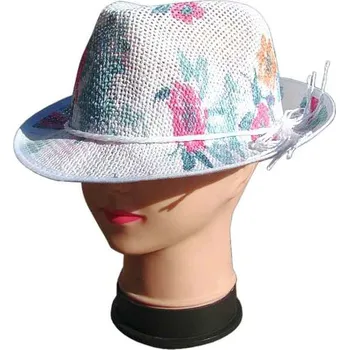 Klobouk Klobouk papírový Flowers dámský (dámský a dívčí vzdušný klobouček na léto)