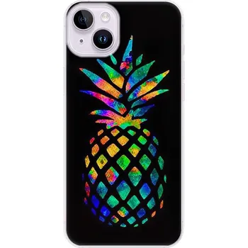 Telefonní příslušenství Odolné silikonové pouzdro iSaprio - Rainbow Pineapple - iPhone 14 Plus