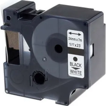 Pásek do tiskárny Alternativní páska Dymo 53713, S0720930, 24 mm x 7 m, černý tisk / bílý podklad
