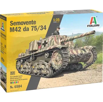 Plastikový model Italeri Model Kit tank 6584 - Semovente M42 da 75/34 (1:35)