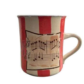 Notový velký hrnek 1 litr Oranžová