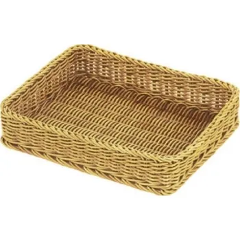 Nákupní košík Košík polyratan GN 1/2 světlý