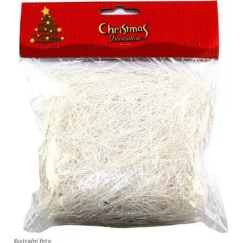 Vánoční dekorace Andělské vlasy 20 g - bílé