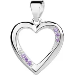 Olivie Stříbrný přívěsek SRDCE VIOLET 3933 Ag 925; ≤1,3 g