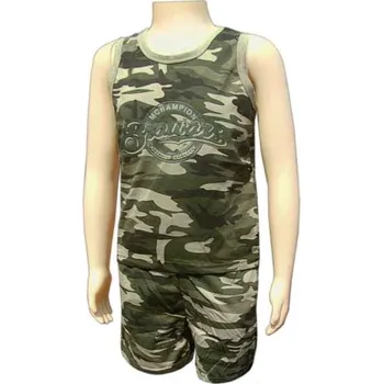 Souprava dětská Gold Champion Brawars woodland (maskáčové úpletové šortky a tílko pro děti)