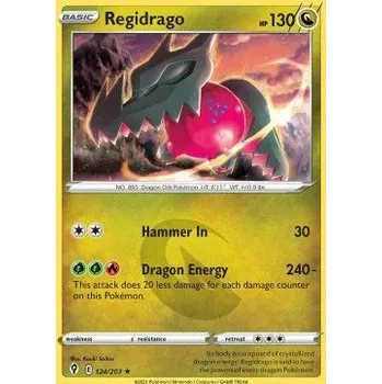 Sběratelská karetní hra Pokémon EVS 124/203 Regidrago - Evolving Skies Stav: Near Mint, Verze: HOLO