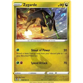 Sběratelská karetní hra Zygarde 134/195 - Silver Tempest Typ karty: Non-Holo