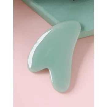 Kosmetický štětec Masážní pomůcka Gua Sha - tyrkysová