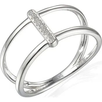 Prsten Gems, Diamantový prsten Kamari, bílé zlato s brilianty, vel.: 52, ø16,6 mm, 3868040-0-52-69