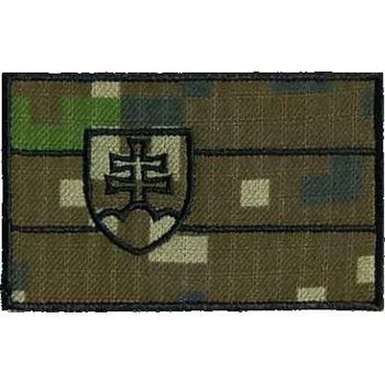 Nášivka Nášivka SLOVAKIA vlajka digital woodland (textilní nášivka)