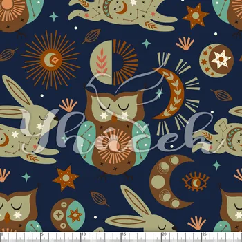 Zakázkový tisk, softshell, kočárkovina... Zvířecí souhvězdí na navy Látky k tisku: Softshell letní