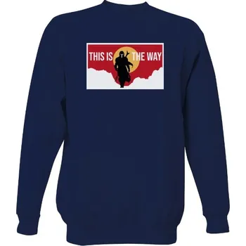 Pánská mikina Mikina bez kapuce Unisex s potiskem This is the way pánské