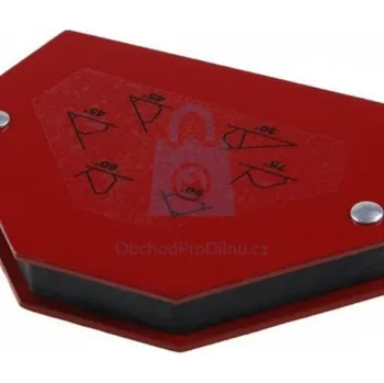 Úhloměr Magnet úhlový, 30-45-60-75-90° 137 x 110 mm, nosnost 27 kg, balení 1 ks