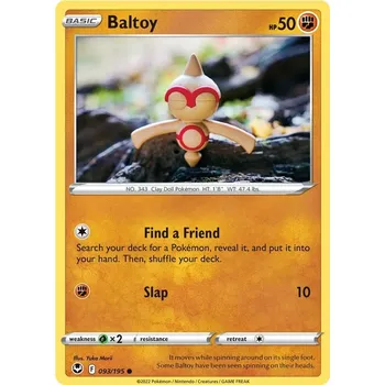 Sběratelská karetní hra Baltoy 093/195 - Silver Tempest Typ karty: Reverse Holo