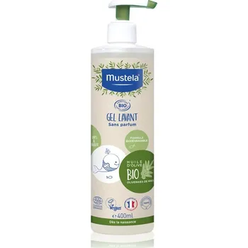 Sprchový gel Mustela BIO mycí gel na tělo a vlasy pro děti od narození 400 ml