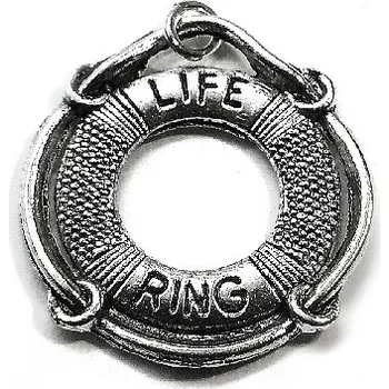 Šperk Stříbrný přívěsek záchranný kruh - DN99 (Stříbrný přívěsek záchranný kruh oboustranný)