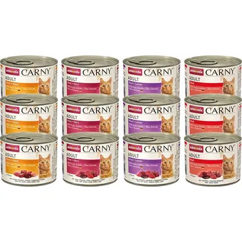 Pro kočku Animonda Carny Adult, variace chutí Mix 1 24x200g