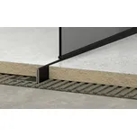 Lišta levá Havos černá, nerez komaxit, délka 150 cm, výška hrany 12 mm, SPNRZK12150LC