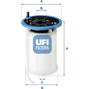 Palivový filtr Palivový filtr UFI 26.079.00