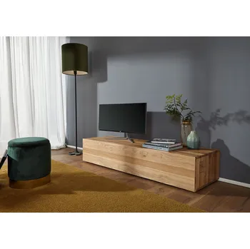 Televizní stolek TV deska FRANKFURT divoký/dub 160x52x32 přírodní, olejovaná