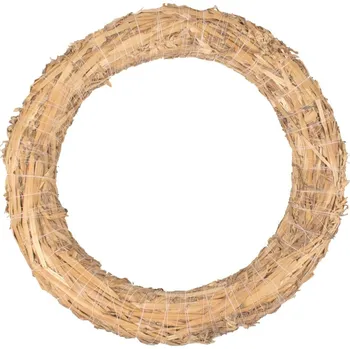 Vánoce Anděl Přerov Slaměný věnec 35 cm