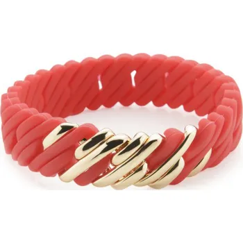 Náramek Dámský náramek TheRubz 02-100-418 Červená Silikonové Nerezová ocel Zlatá Ocel / Silikonové (15 mm x 18 cm)