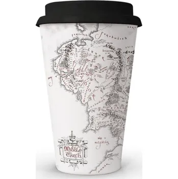 SD Toys Cestovní hrnek 370 ml Pán prstenů mapa Středozemě