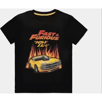 Difuzed Universal ® Fast & Furious ® Hot Flames ® Men's Short Sleeved T®shirt ® L