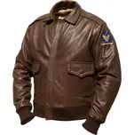 Kožená letecká Usa A-2 Hnědá - 3Xl
