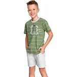 Taro Chlapecké pyžamo Karlík zelené s pruhy Velikost: 116