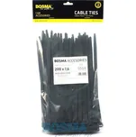 Stahovací pásky černé - 200 x 7,6, 5503