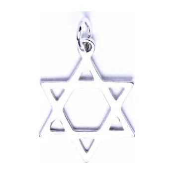 Přívěsek Stříbrný přívěsek Davidova hvězda - P731 (Stříbrný přívěsek Davidiva hvězda)