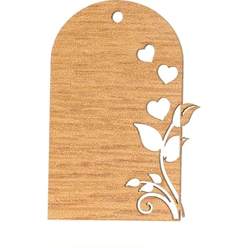 Vánoční dekorace Naše galanterie Štítek k označení dub 3