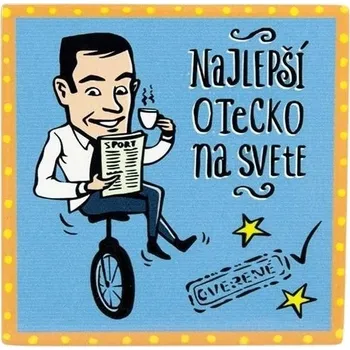 Podtácek GiftyCity GIFTY CITY Podtácek 11 cm, keramika, Najlepší otecko (SK)