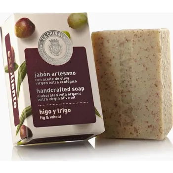 Mýdlo LA CHINATA Ručně Vyráběné Peelingové Mýdlo Z Fíku A Obilných Klíčků