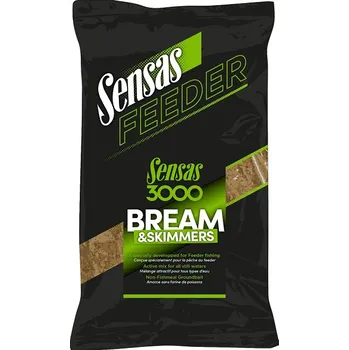 Návnadová surovina Sensas Krmení 3000 Feeder 1kg Příchuť: Bream&Skimmers
