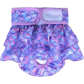 Obleček pro psa Hárací kalhotky se sukýnkou pro psa - Šupiny Velikost: L