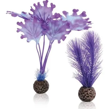 Dekorace do akvária biOrb Plastová rostlina - Fialový Kelp Set 20 cm