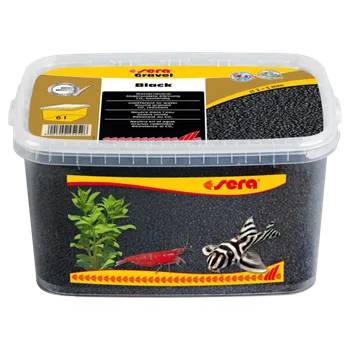 Dekorace do akvária sera Gravel Black pr. 2 – 3 mm 6l
